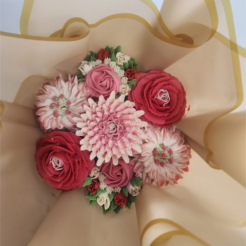Petite Floral Cupcake Bouquet - 7 Cupcakes